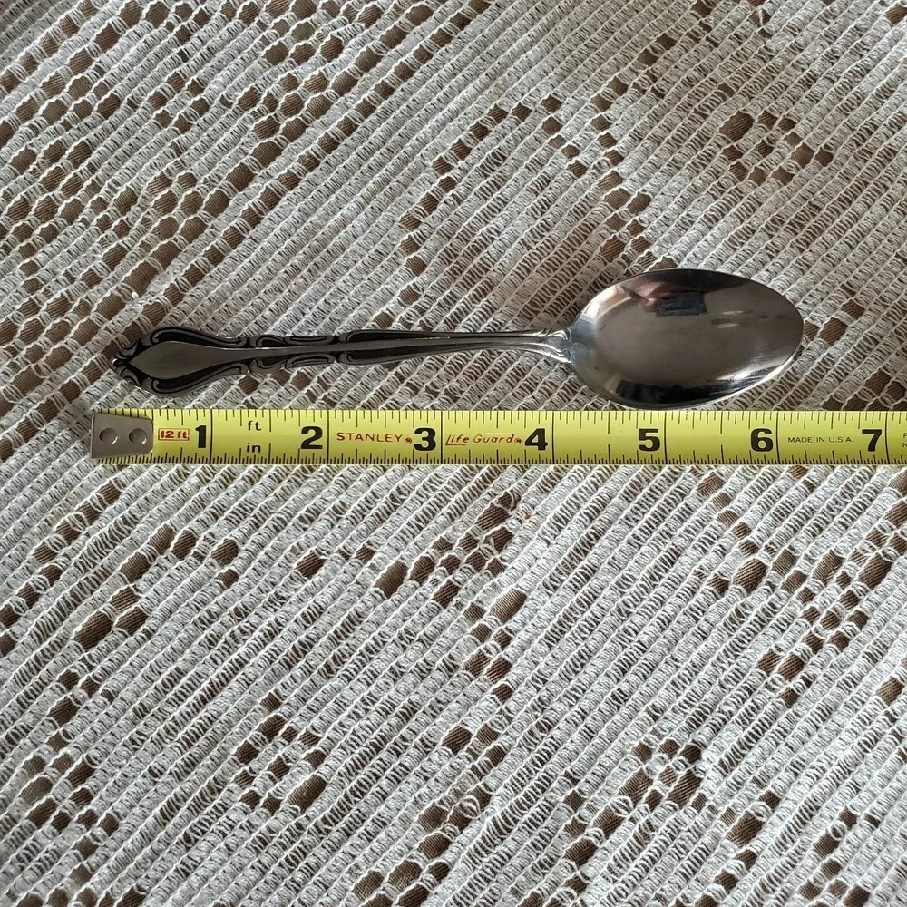 Vtg Rogers Korea Auberge Stanley Roberts Stainless Flatware Set of 4 Teaspoons